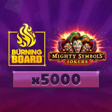 Mighty Symbols: Jokers Burning Board game tile